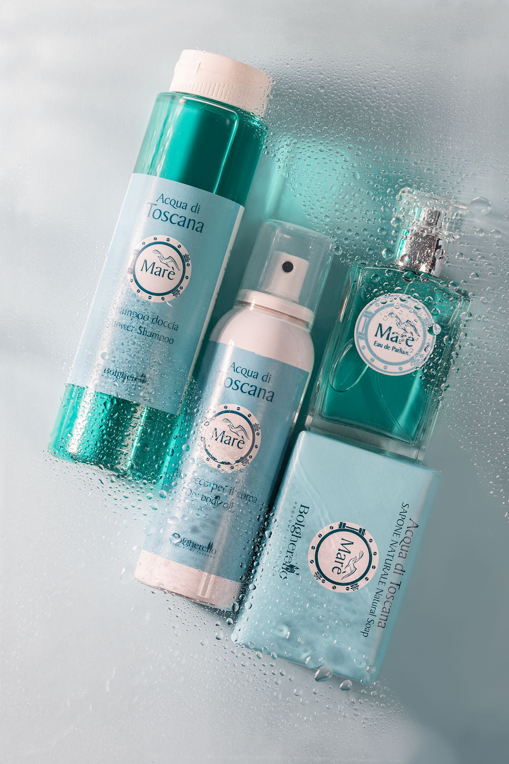 Prodotti della Linea "Marè, Acqua di Toscana" - Bolgherello