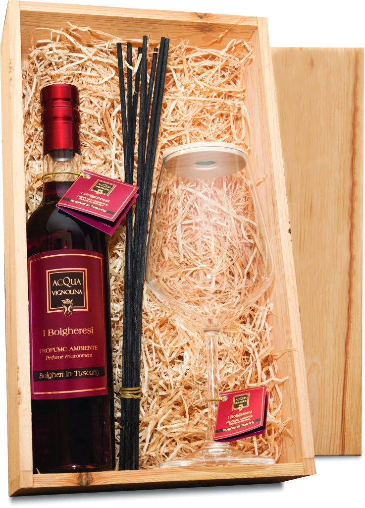 Confezione regalo con scatola in legno