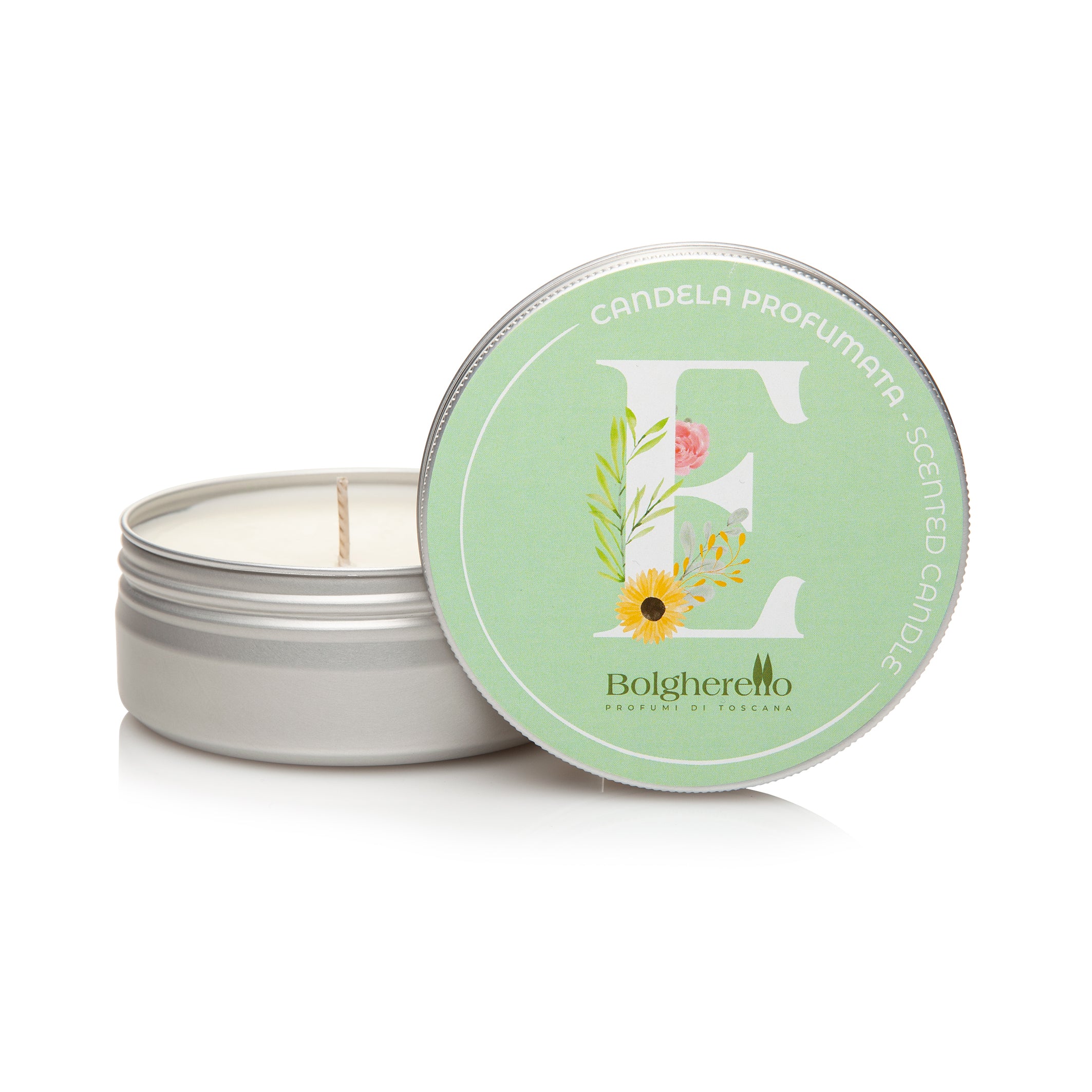Scented candle - Letter E