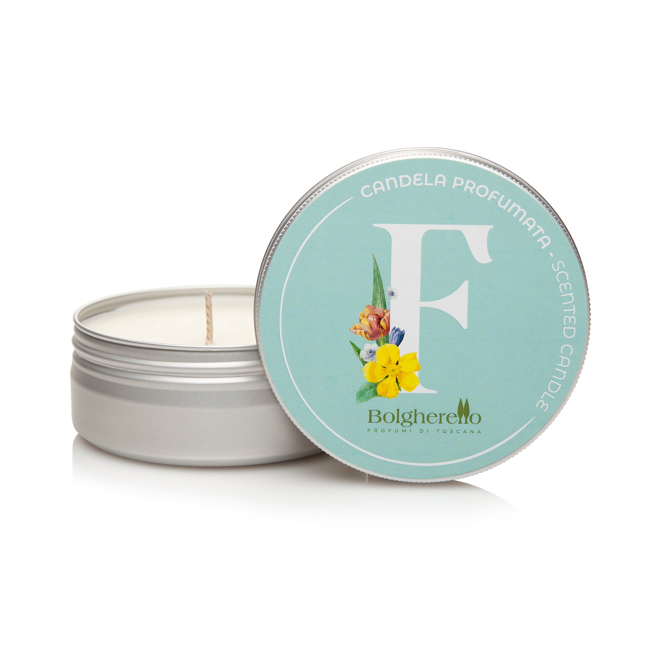 Scented candle - Letter F