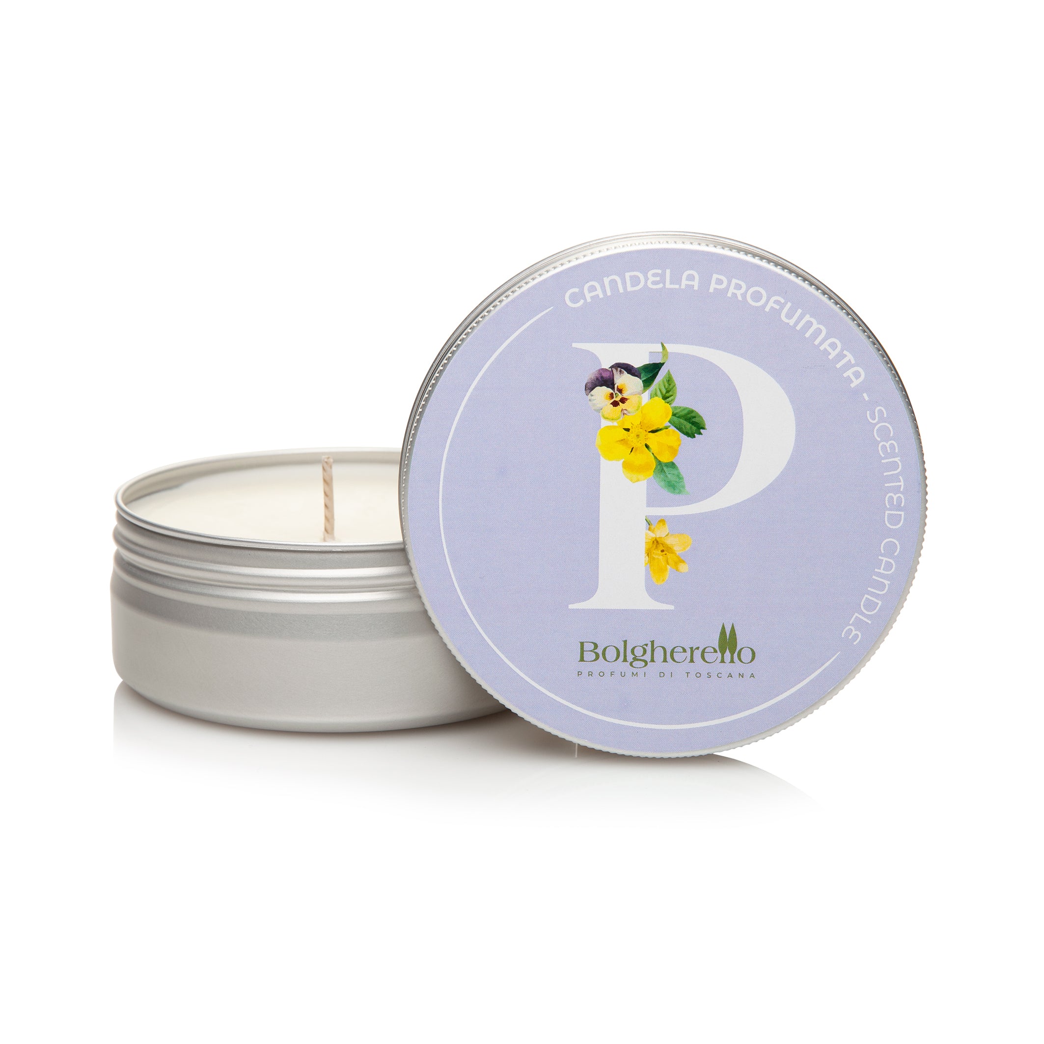 Scented candle - Letter P
