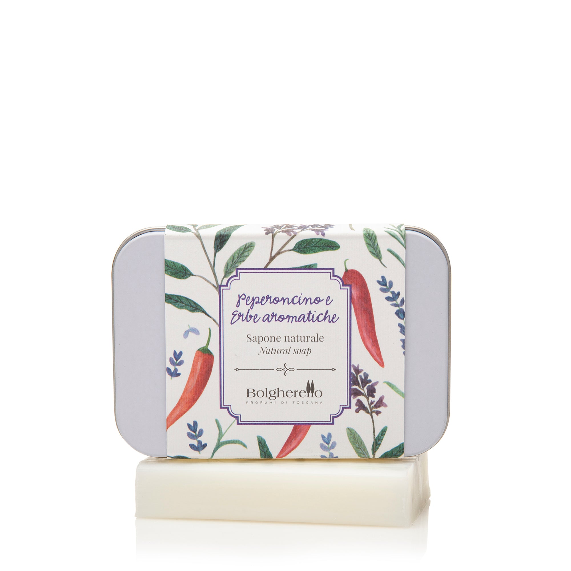 Confezione regalo con sapone naturale peperoncino e erbe aromatiche
