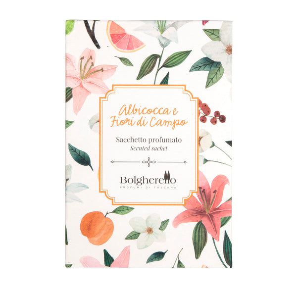 Apricot and field flowers scented sachet