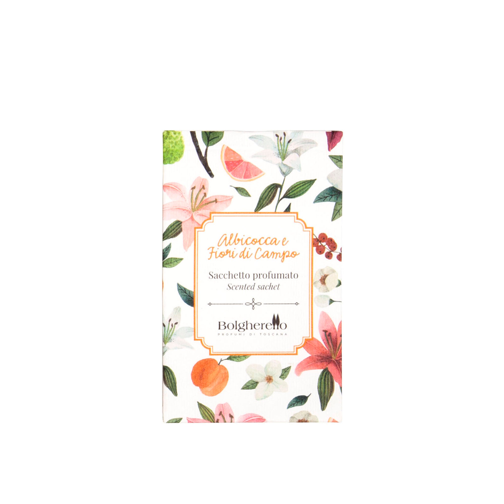 Apricot and field flowers scented sachet