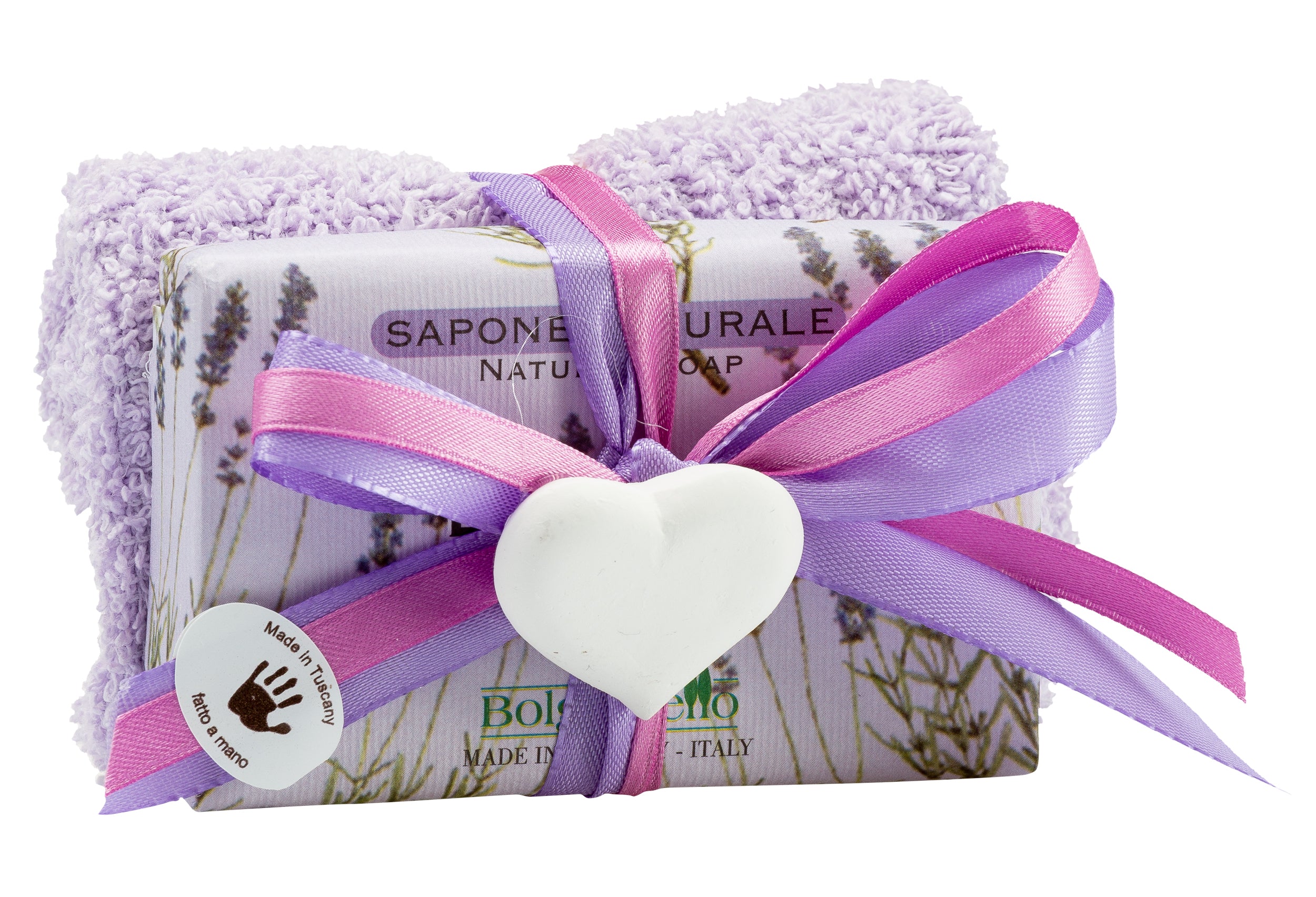 Lavette con sapone lavanda