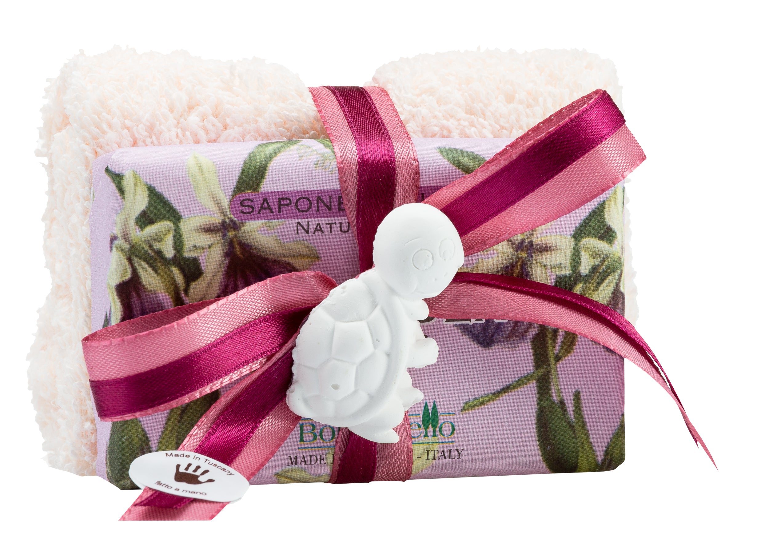 Lavette con sapone Orchidea